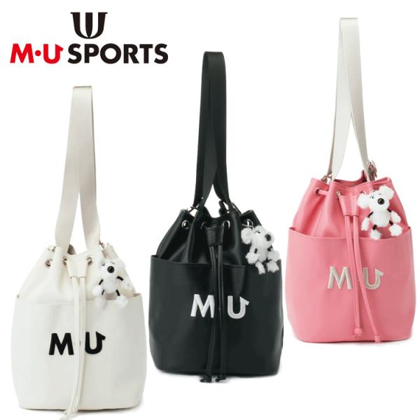 MU SPORTS　MU スポーツ SHUSHUのチャーム付き ミニリュック ゴルフバッグ ポーチ ...