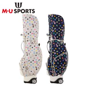 MU SPORTS エムユースポーツ 8.5型大理石柄キャディバッグ ピンク 