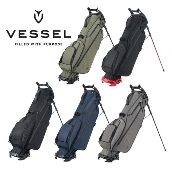 VESSEL GOLF べゼル ゴルフ VLS  スタンド式 キャディバッグ シングル/ダブルストラ...