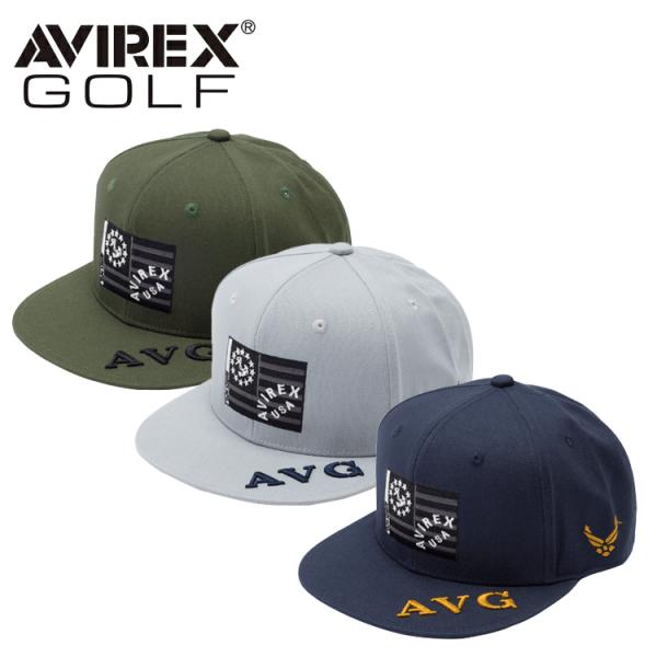 AVIREX GOLF アヴィレックスゴルフ メンズ AVG 平ツバ キャップ  AVG3S-CP7...