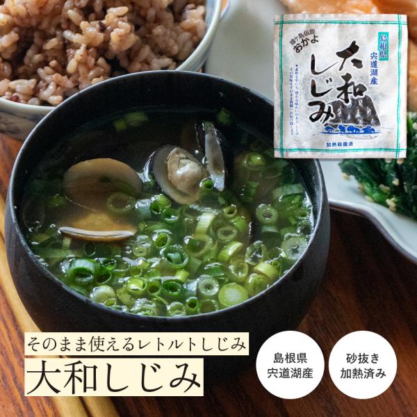 国産 しじみ汁 レトルト 無添加 大和しじみ 3袋 真空パック 味噌汁 スープ インスタント