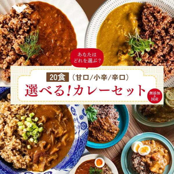 レトルトカレー 選べる 福袋 20食(2種×10) セット 無添加 結わえる スパイス カレー 公式...