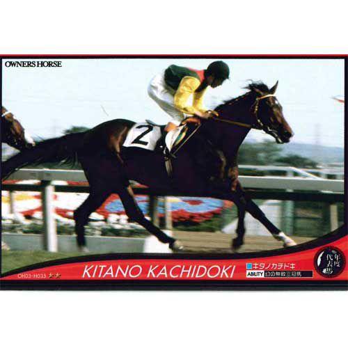 オーナーズホース03 H035：キタノカチドキ(年度代表馬/ノーマル黒) バンダイ ネットカードダス
