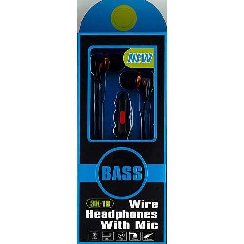 メタリック調 イヤホンマイク 1：レッド×ブラック(RED×BLACK)