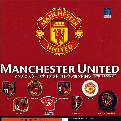 Manchester United コレクションPINS 全7種セット システムサービス ガチャポン