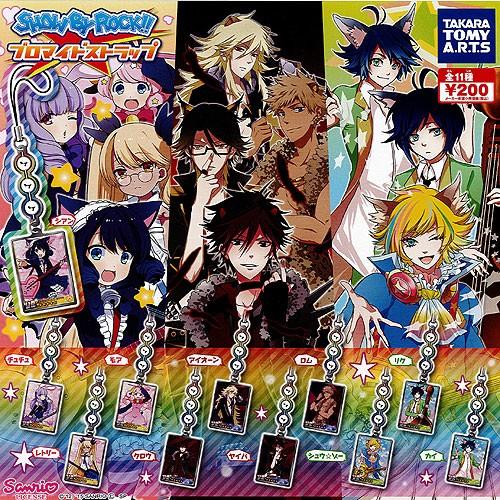 SHOW BY ROCK ブロマイドストラップ 全11種セット タカラトミーアーツ ガチャポン