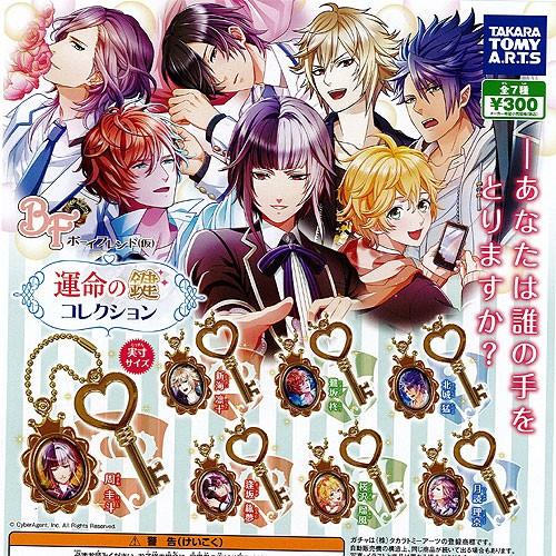 ボーイフレンド(仮) 運命の鍵コレクション 全7種+ディスプレイ台紙セット タカラトミーアーツ ガチ...