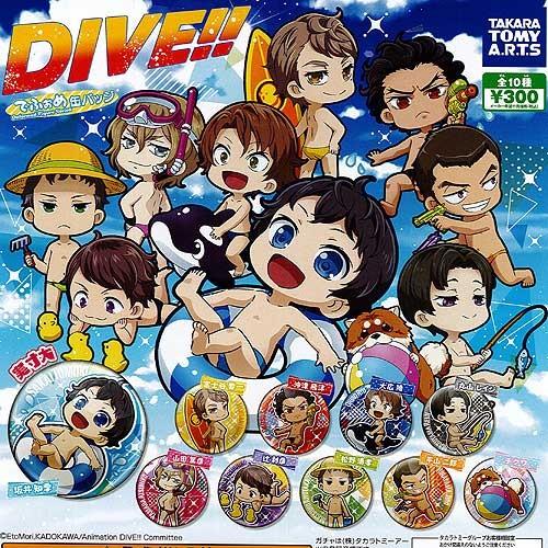 ダイブ でふぉめ缶バッジ 全10種セット DIVE タカラトミーアーツ ガチャポン ガチャガチャ ガ...