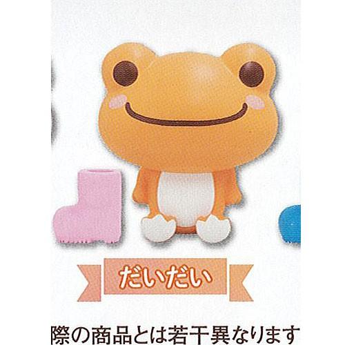 かえるの ピクルス ソフビ マスコット 5：だいだい エスケイジャパン ガチャポン ガチャガチャ ガ...