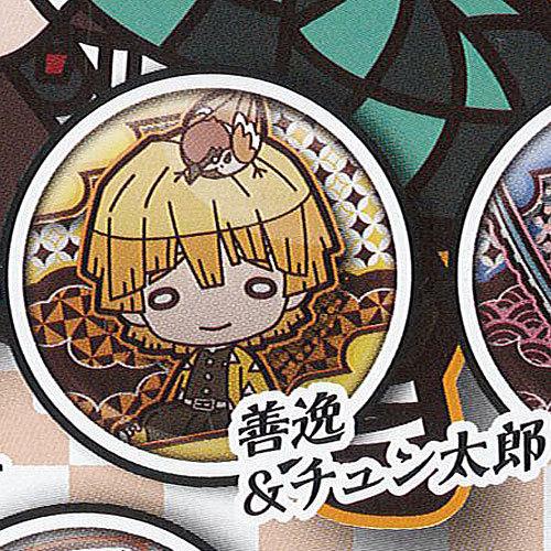 にとたん 鬼滅の刃 缶バッジ 4：善逸＆チュン太郎 タカラトミーアーツ ガチャポン ガチャガチャ ガ...