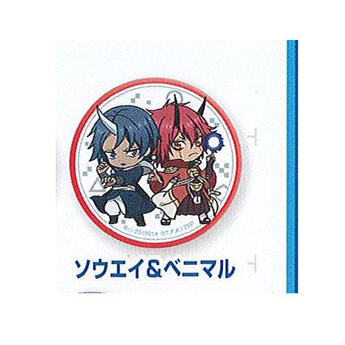 カシャポンくじ 転生したらスライムだった件 あそーと 10：C賞 缶バッジ ソウエイ＆ベニマル バン...