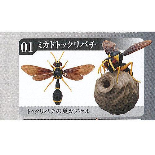 いきもの大図鑑 とっくりばち 1：ミカドトックリバチ バンダイ ガチャポン ガチャガチャ ガシャポン