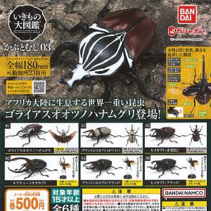 いきもの大図鑑 かぶとむし 03 全6種セット バンダイ