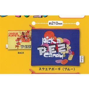 PEZ ペッツ カラフル アソート コレクション 1：スクエアポーチ ブルー アイピーフォー ガチャポン ガチャガチャ ガシャポン