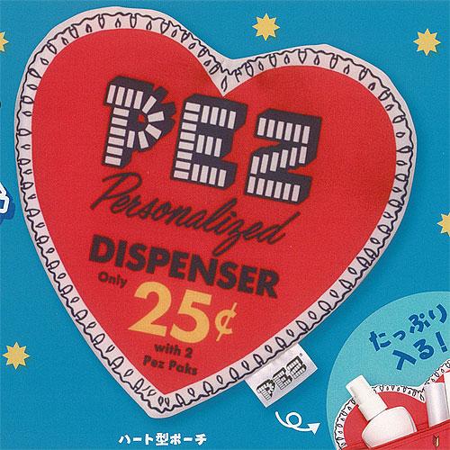 PEZ ペッツ トート ＆ ポーチ コレクション 1：ハート型ポーチ アイピーフォー ガチャポン ガ...