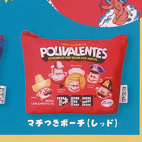 PEZ ペッツ トート ＆ ポーチ コレクション 4：マチつきポーチ レッド アイピーフォー ガチャ...