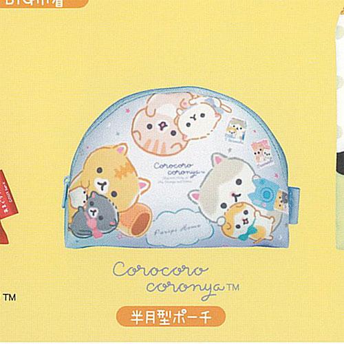 サンエックス ユニバース カラフル バラエティー コレクション 5：ころころコロニャ 半月型ポーチ ...