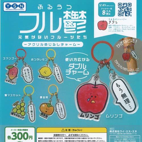 わたしはタワシ フル鬱 アクリル めじるし チャーム 全5種セット ワイエスエヌ ガチャポン ガチャ...
