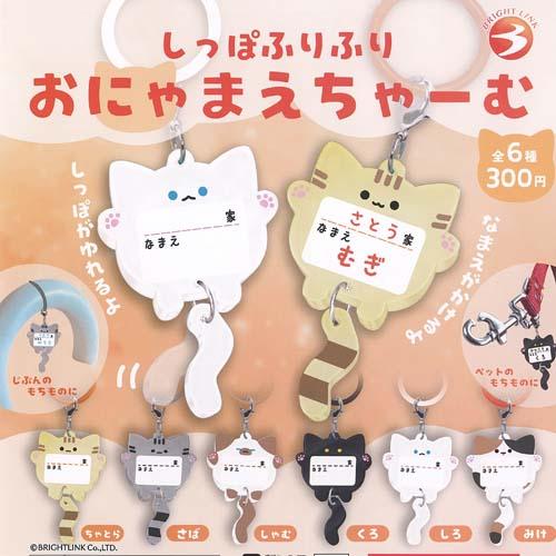 300円カプセル しっぽふりふりおにゃまえちゃーむ