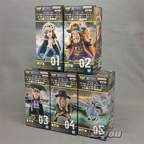 ワンピース ワールド コレクタブル フィギュア トラファルガー・ロー VS 黒ひげ海賊団 全5種セッ...