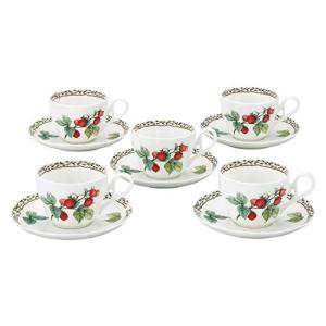 Noritake ノリタケ カップ & ソーサー セット  250cc オーチャードガーデン 電子レンジ対応 5客 ボーンチャイナ F97887/4911