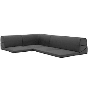 セルタン ローソファー カバーが洗える 和楽のIMONIA 3点セット ダリアンブラック 高反発 日本製 A573b-564BK