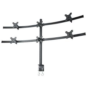 Big-One モニターアーム 6画面 モニタースタンドアーム スライド式フレキシブル テレワーク 在宅勤