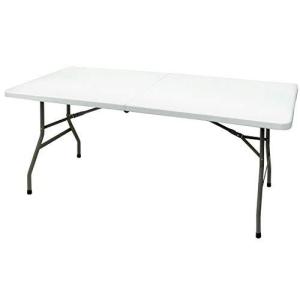 天板が強化プラスチックの折りたたみ作業テーブル 長さ180cm×奥行74cm