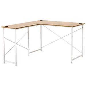 オーエスジェイ(OSJ) パソコンデスク コーナーデスク L型 ホールカバー付き 足元フリー設計