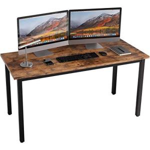 CJMM パソコンデスク100、120、140、160cm pcデスク 机 頑丈で組立簡単、シンプル テレワークテーブル ゲーミングコ