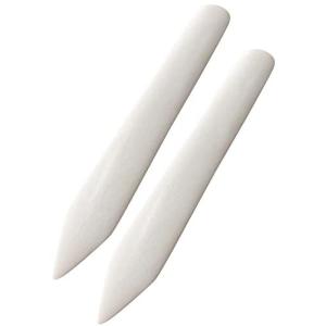 GJTr ボーンフォルダー 骨べら 骨へら 折り目 マーキング メーカー 牛骨製 ペーパークラフト 2本セット