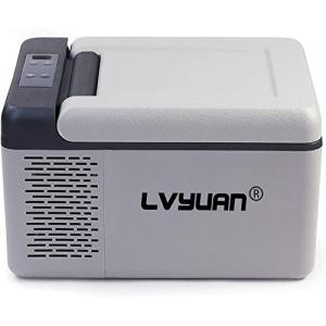 LVYUAN車載冷蔵庫 9L ポータブル 小型 -20℃〜20℃ [LG コンプレッサー搭載&氷点下まで脅威の冷却スピ