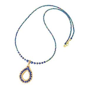 ラピス メガネホルダーネックレス