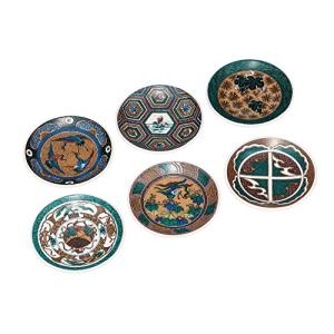 マルヨネ 九谷焼 4号皿揃 古九谷名品6選 K4-101