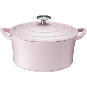 イシガキ産業 両手鍋 鉄鋳物 ボン ボネール ココット ガス火 IH 兼用 ピンク 22cm
