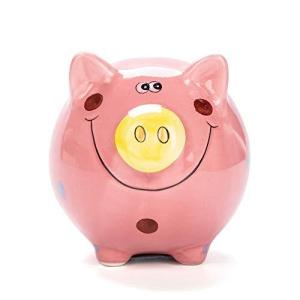 豚 貯金箱 陶器貯金箱 貯金缶 カラー ブタ 子供 貯金箱 コイン箱 子供 生日クリスマス プレゼント可愛い おもち