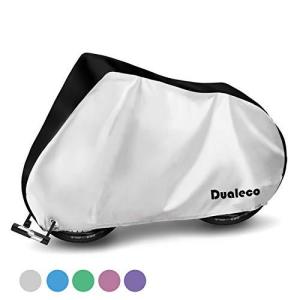 Dualeco 自転車カバー 子供用 キッズ サイクルカバー 防水 厚手 丈夫 撥水加工UVカット防犯 防風 収納袋付 破れに