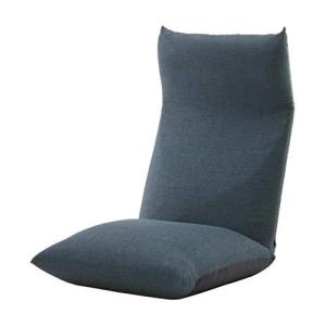 セルタン 日本製 ポケットコイル 座椅子 NECK ネック タスクネイビー ハイバックタイプ 頭部背部リクライニング