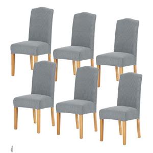 TIANSHU 椅子カバー 6枚， チェアカバー 選べる 11色 伸縮素材 ストレッチ ふわふわ 家庭 ホテル用 ウェディング