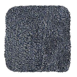 アンドエヌイー 低反発シャギーチェアパッド Mix シカク ネイビー NEK-091S-NV