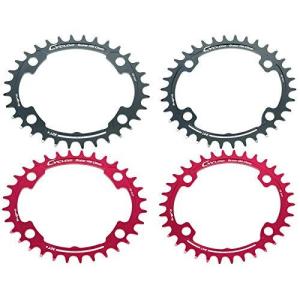 スギノ CY4-SHC CYCLOID SHC チェーンリング シマノ4アーム用 インナーギヤ レッド/34T
