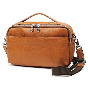 JOYA 本革 セカンドショルダーバッグ 2way CAMEL