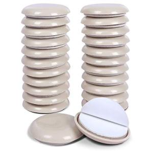 Ezprotekt 家具スライダー 直径35mm 家具移動パッド 粘着 家具が楽に移動できる 傷防止 防音 24個セット 円形