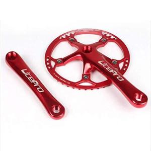 Folding Bike Square Bicycle Crank Crankset BCD130 Single 45/47/53/56/58T Chainwheel Aluminum Alloy Crankset