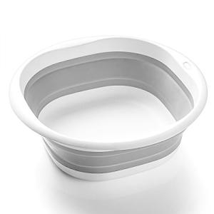 SOLPEX 折りたたみ 洗面器 湯おけ 抗菌 洗い桶 風呂 桶 シリコン キッチン 収納 省スペース 旅行に持つ 洗濯 掃除