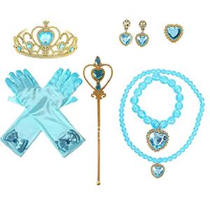 Elmia エルミア プリンセス アクセサリー 7点セット 変身 なりきり ティアラ ブレスレット ネックレス スティッ