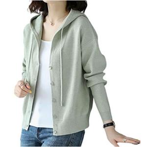 薄手 フード付き セーター ゆったり トップス 襟付き ユッタリ 袖 カワイイ ゆるシャツ サマー