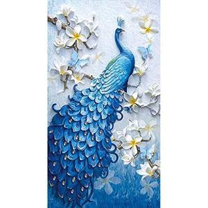 5Dダイヤモンド 絵画 手芸 画材 インテリア 飾り 美しい DIY 孔雀 創造的装飾 壁アート 芸術品