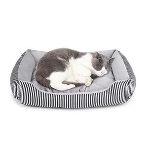 look envy ペットベッド 犬 猫 ペットクッション 通年 ペットソファー 洗える 丸洗い マット 滑り止め 夏 小型犬 中型犬 グレー M 4712cm