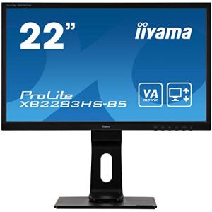 マウスコンピューター iiyama モニター ディスプレイ XB2283HS-B5(21.5型/フルHD/VA 昇降ピボットスィーベルチルト/ブ